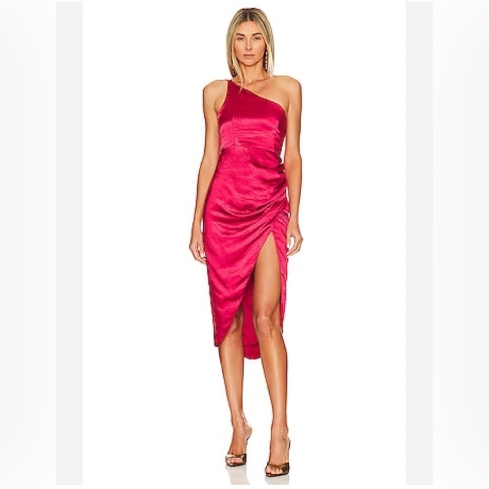 REVOLVE Lovers and Friends Renata One Shoulder Midi Dress Size XL